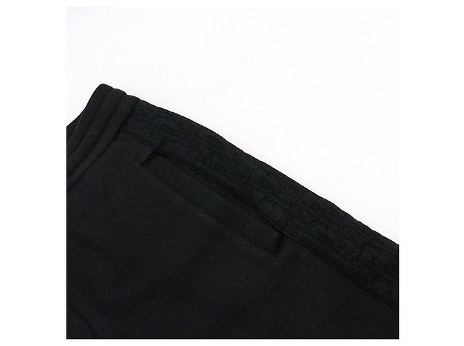 Dior Schwarze Jogginghose aus Baumwollmischung mit Oblique-Muster - Ansicht 6