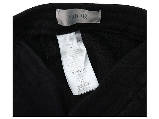 Dior Schwarze Jogginghose aus Baumwollmischung mit Oblique-Muster - Ansicht 9