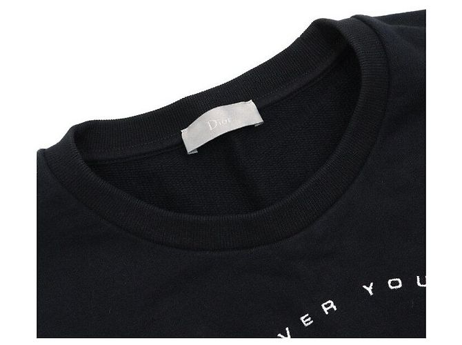 Dior Schwarzes Langarm-T-Shirt aus Baumwolle - Ansicht 5