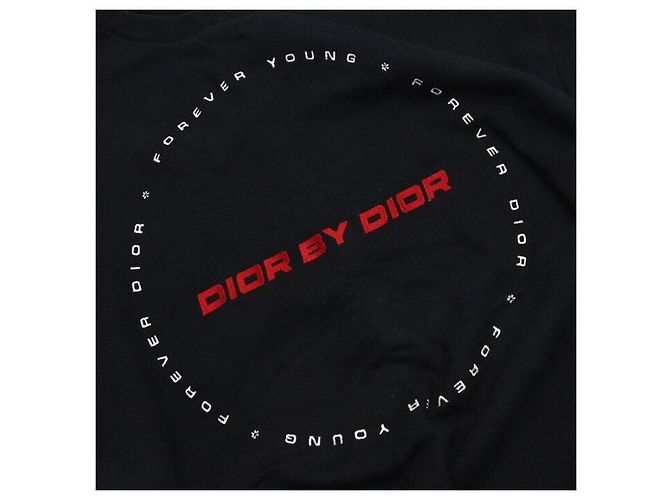 Dior Schwarzes Langarm-T-Shirt aus Baumwolle - Ansicht 6