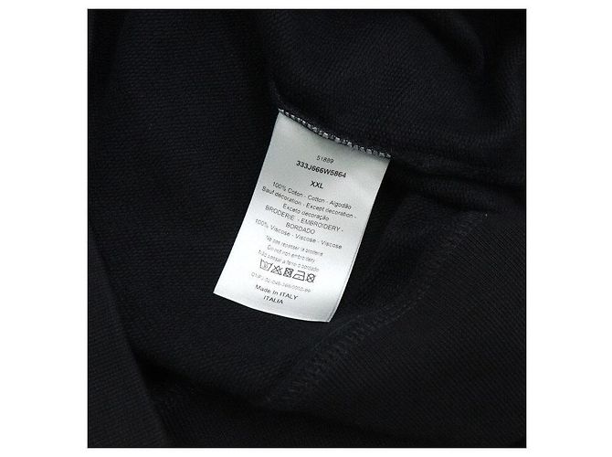 Dior Schwarzes Langarm-T-Shirt aus Baumwolle - Ansicht 7