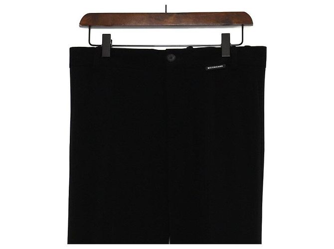 Balenciaga Pantaloni in cotone neri da uomo - vista 2