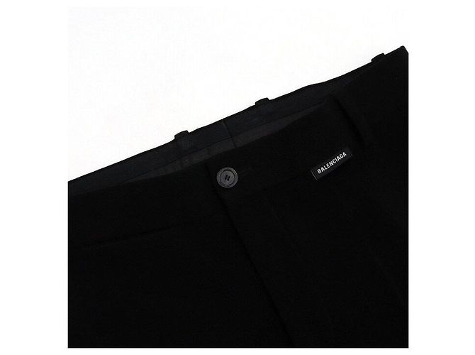 Balenciaga Pantaloni in cotone neri da uomo - vista 5