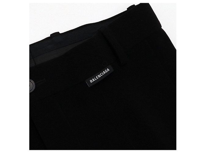 Balenciaga Pantaloni in cotone neri da uomo - vista 6