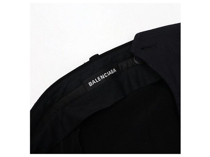 Balenciaga Pantaloni in cotone neri da uomo - vista 7