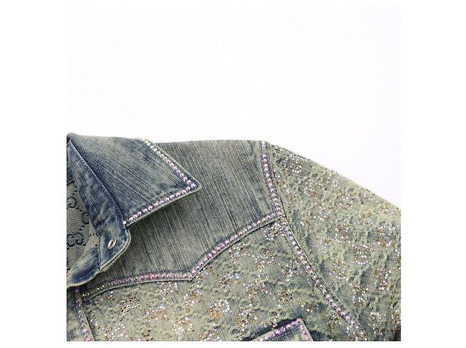 Gucci Giacca camicia in denim da uomo - vista 6
