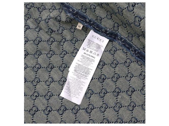Gucci Giacca camicia in denim da uomo - vista 7