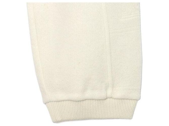 Louis Vuitton Quilted Textured Wool Men's Pants White - view 3