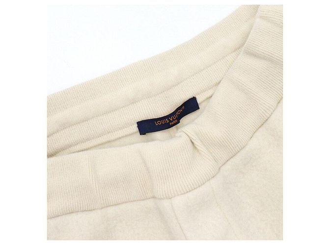Louis Vuitton Quilted Textured Wool Men's Pants White - view 5