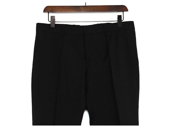 Dior Pantaloni in lino e lana da uomo Nero - vista 2