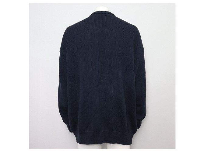 Balenciaga Oversized Baumwollstrick für Herren mit College-Print - Ansicht 4