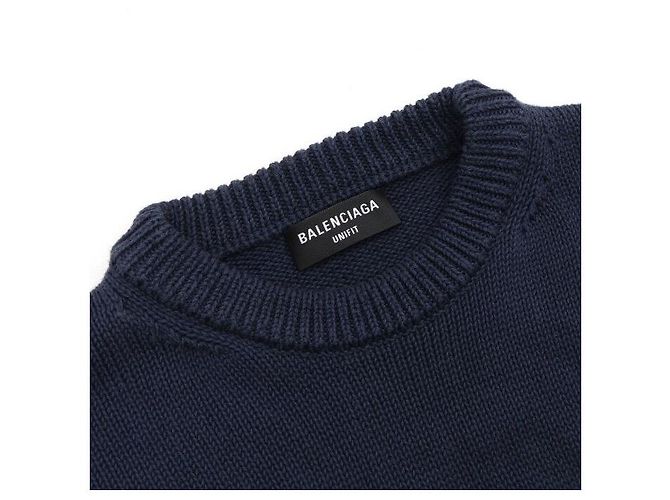 Balenciaga Oversized Baumwollstrick für Herren mit College-Print - Ansicht 5