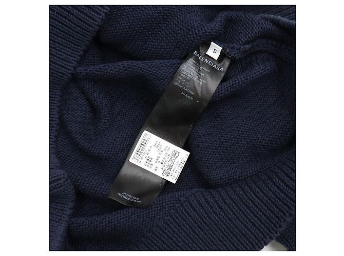 Balenciaga Oversized Baumwollstrick für Herren mit College-Print - Ansicht 7