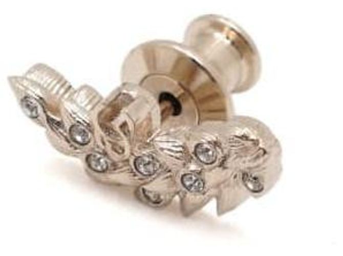Chanel Set di spille a perno Camellia Gold CC Number Arancione - vista 4