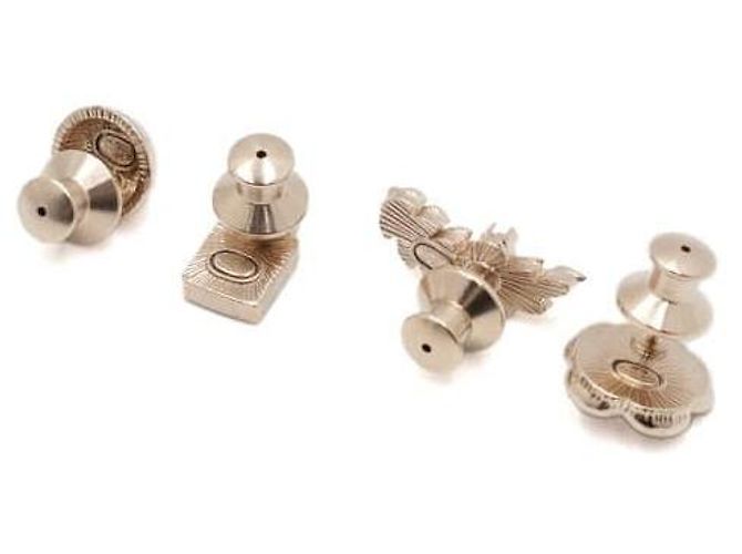 Chanel Set di spille a perno Camellia Gold CC Number Arancione - vista 6