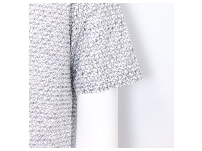 Louis Vuitton Kurzärmeliges Herrenhemd aus Baumwolle Braun - Ansicht 3