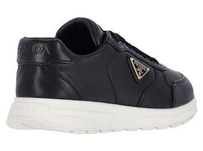 Prada Sneakers basse in pelle nappa Nero - vista 6