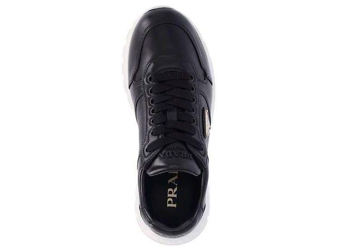 Prada Sneakers basse in pelle nappa Nero - vista 7