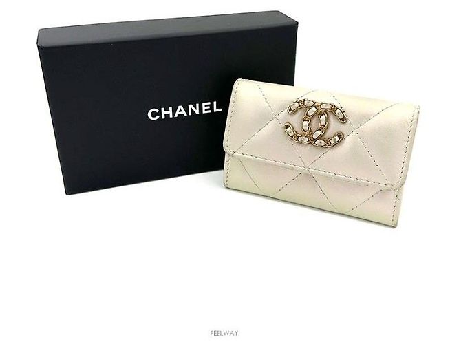Chanel 19 Chanel Portacarte Bianco - vista 5