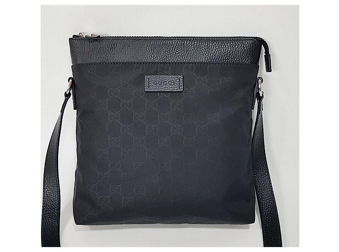 Gucci Borsa a tracolla in nylon Microshima Nero - vista 2