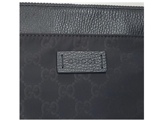 Gucci Borsa a tracolla in nylon Microshima Nero - vista 3