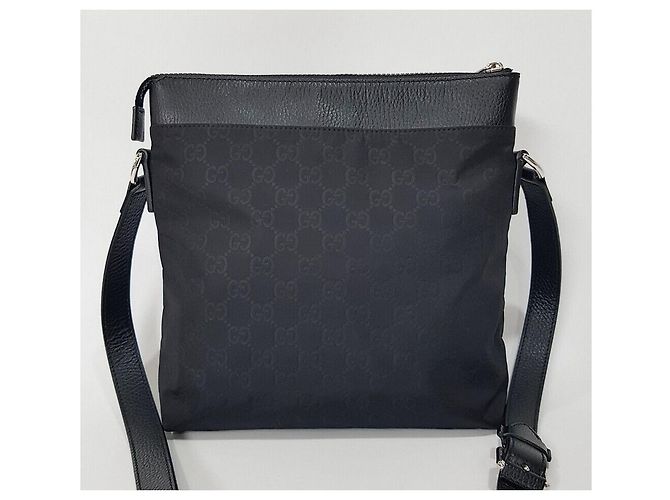 Gucci Borsa a tracolla in nylon Microshima Nero - vista 5