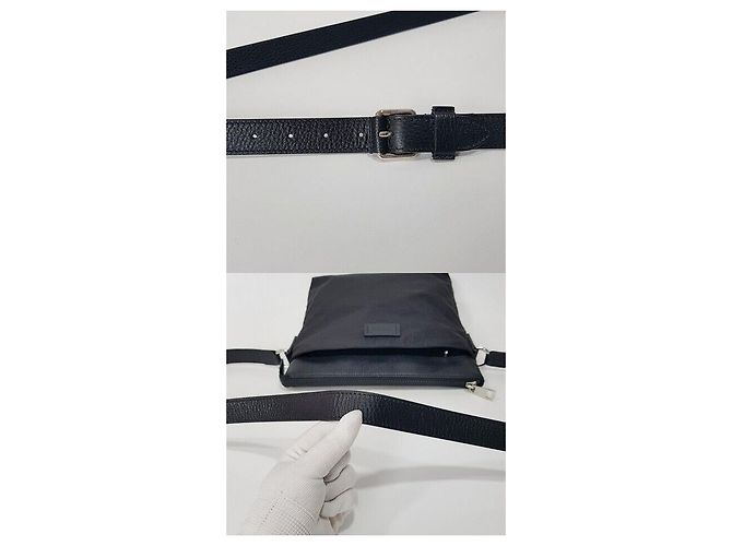 Gucci Borsa a tracolla in nylon Microshima Nero - vista 6