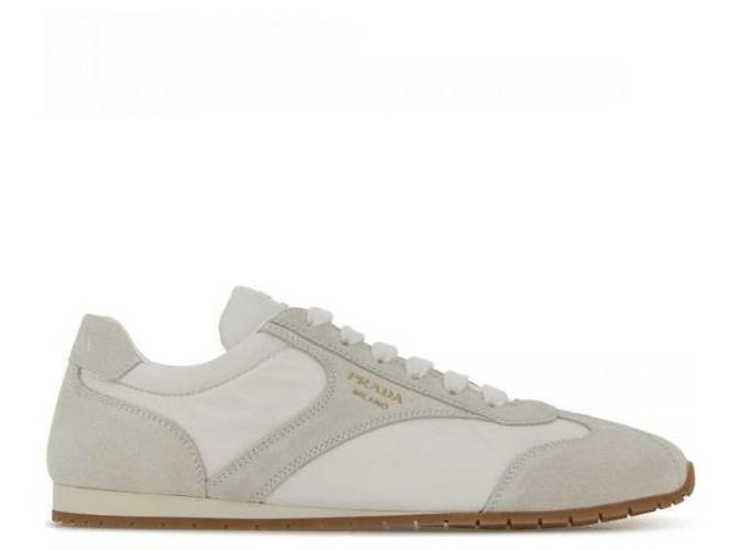 Prada Baskets en nylon et daim - vue 3