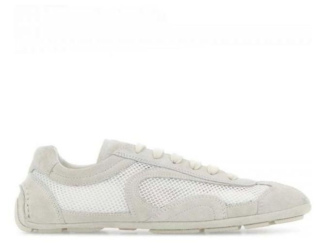 Prada Monte Carlo Re-Edition Wildleder-Mesh-Sneaker - Ansicht 3