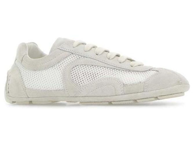 Prada Monte Carlo Re-Edition Wildleder-Mesh-Sneaker - Ansicht 4