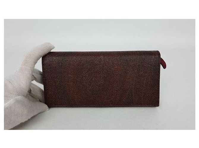 Etro Portafoglio a tre pieghe Paisley da donna Rosso - vista 5