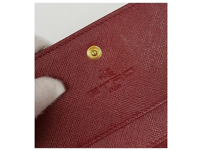 Etro Portafoglio a tre pieghe Paisley da donna Rosso - vista 7