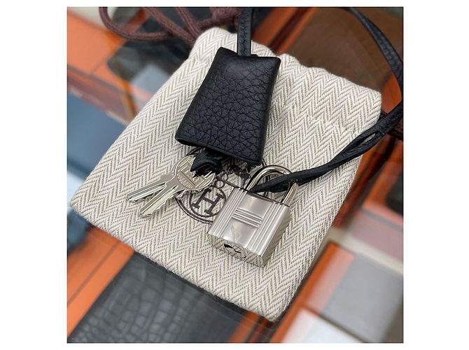 Hermès Valigetta Victoria II Nero Argento - vista 11