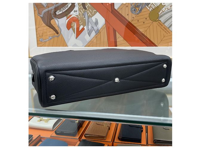 Hermès Valigetta Victoria II Nero Argento - vista 8