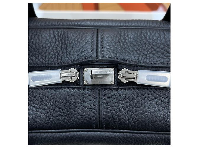 Hermès Valigetta Victoria II Nero Argento - vista 9