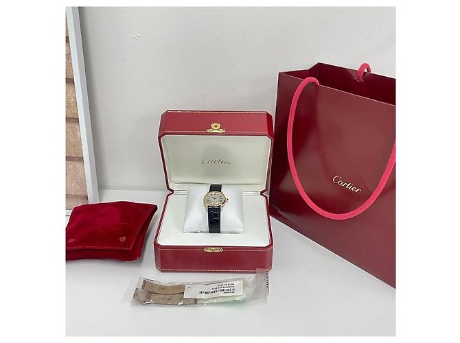Cartier Longue Solo Gold Uhr (Small) Braun - Ansicht 8