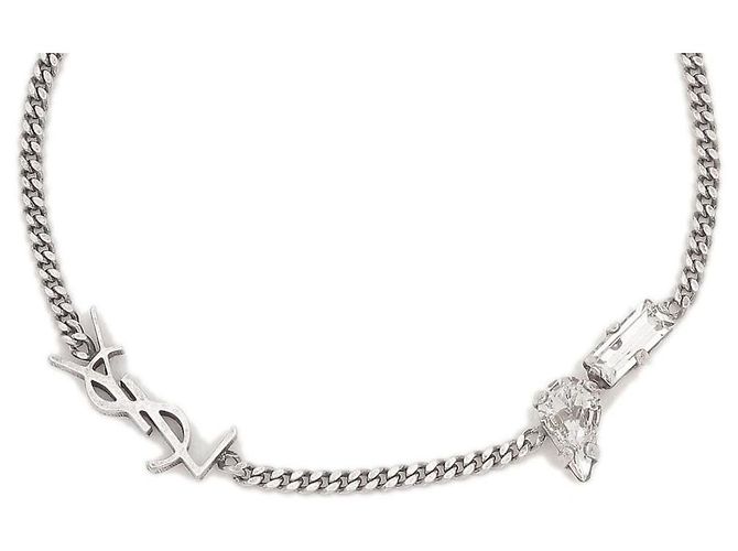Saint Laurent Pulsera pulida Plata - vista 12