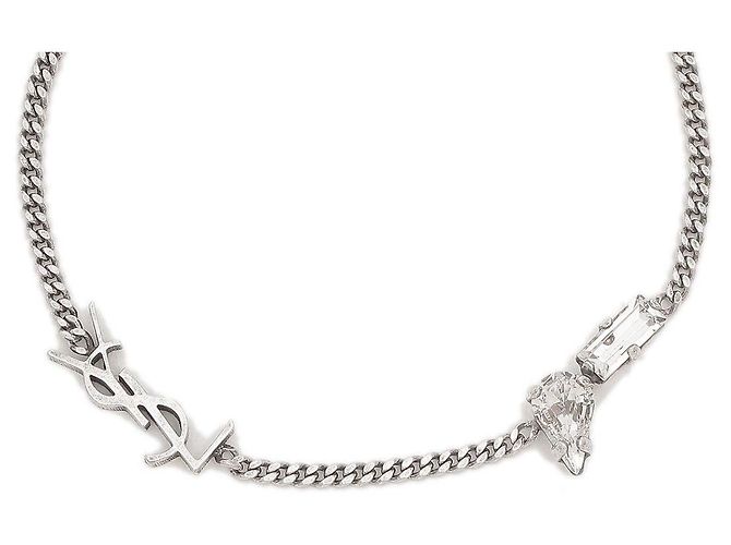 Saint Laurent Pulsera pulida Plata - vista 3