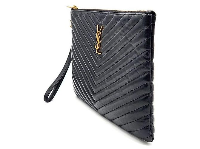 Saint Laurent Clutch Monogram New Medium Multicolor - vista 2