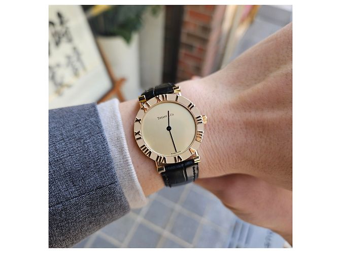 Tiffany & Co Atlas Medium Gold Vintage-Damenuhr Mehrfarben - Ansicht 3