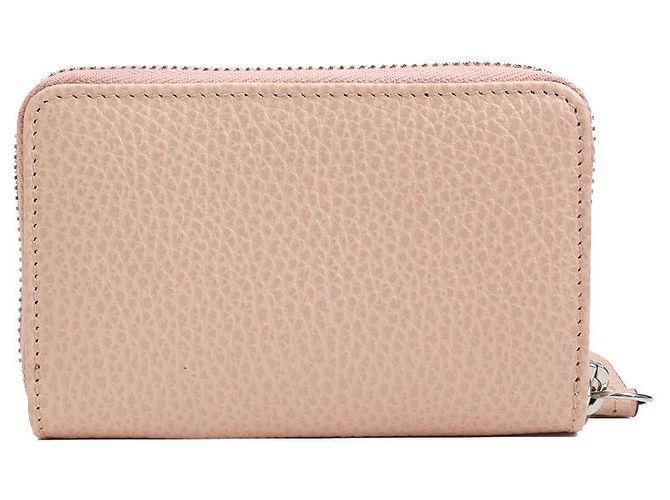 Gucci Tarjetero con cremallera GG Marmont rosa - vista 2
