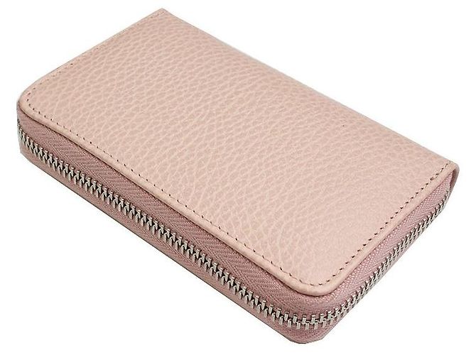 Gucci Tarjetero con cremallera GG Marmont rosa - vista 3