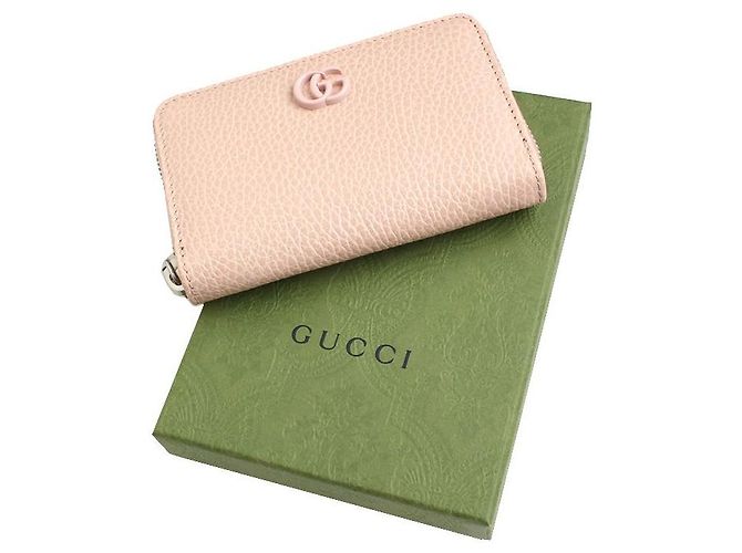 Gucci Tarjetero con cremallera GG Marmont rosa - vista 6