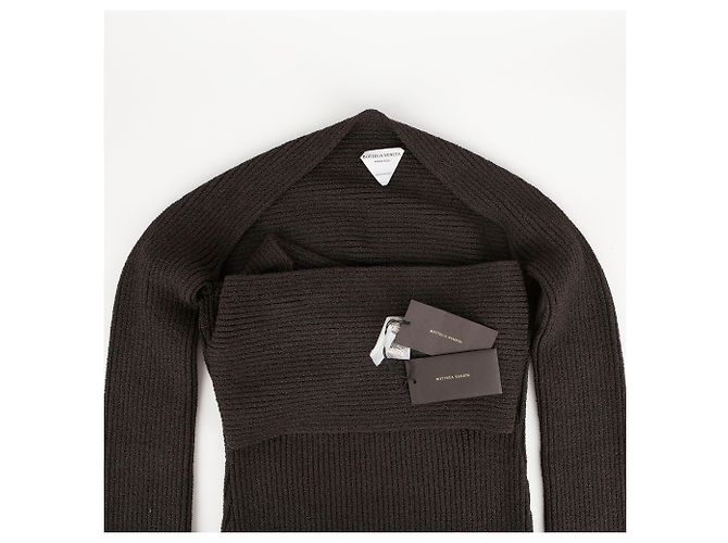 Bottega Veneta Braunes Rippstrickkleid - Ansicht 3