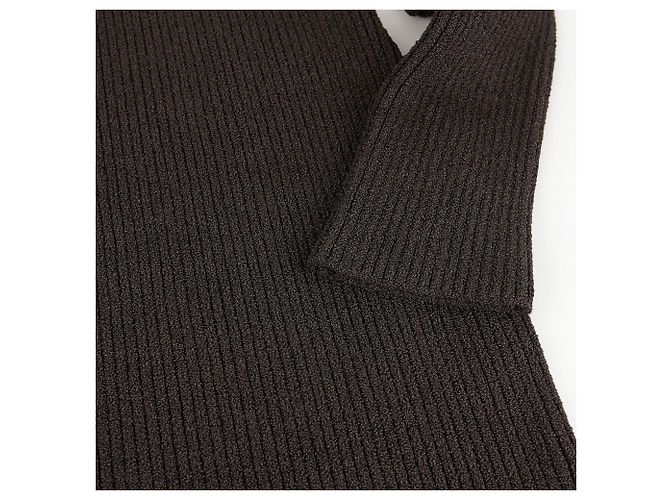 Bottega Veneta Braunes Rippstrickkleid - Ansicht 6