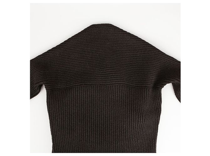Bottega Veneta Braunes Rippstrickkleid - Ansicht 8