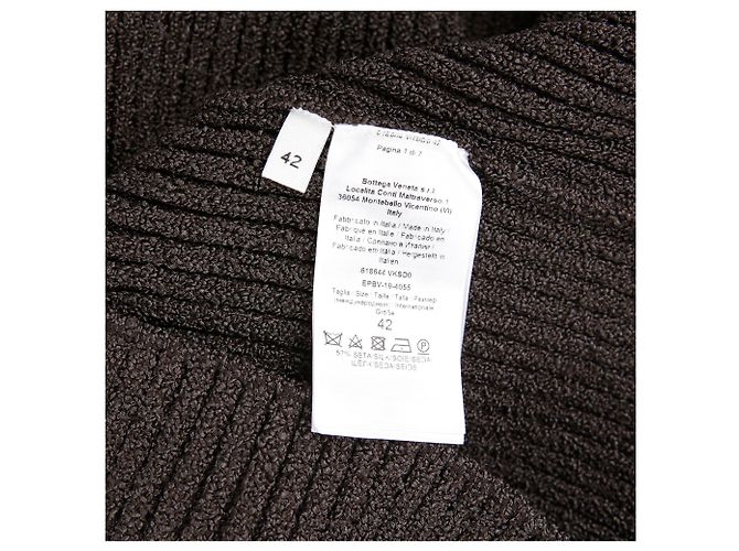 Bottega Veneta Braunes Rippstrickkleid - Ansicht 9