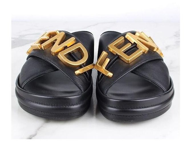 Fendi Sandali Vintage Oro Multicolore - vista 2