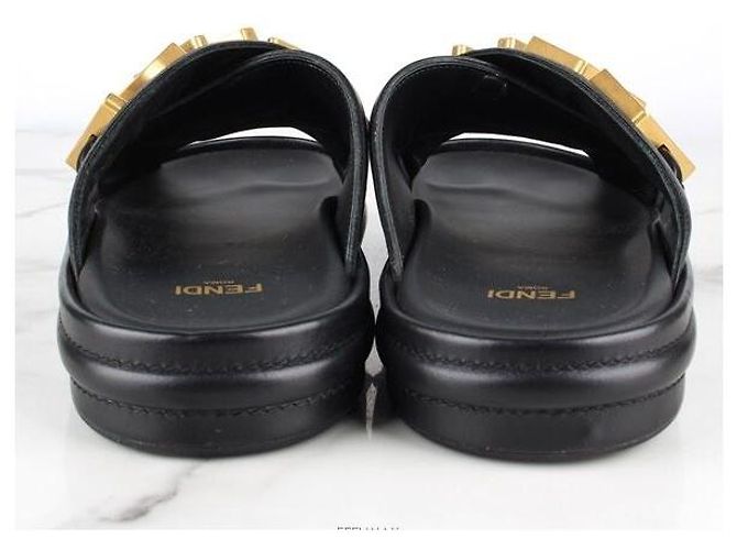 Fendi Sandali Vintage Oro Multicolore - vista 3