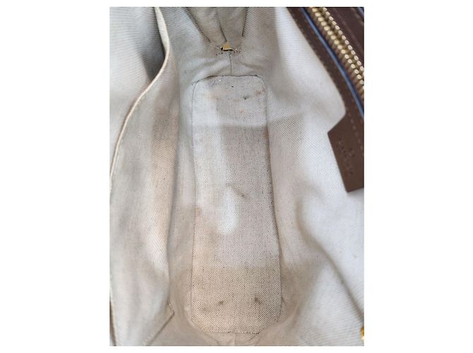 Horsebit 1955 Gucci Borsa Tote con Manico Superiore e Tracolla Horsebit Small Marrone - vista 7